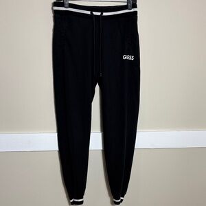 GUESS Black Sweatpants with White Details